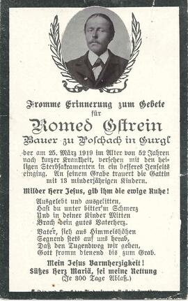 Gstrein Romed, 1919