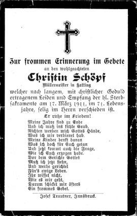 Schöpf Christin, 1911