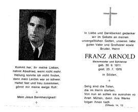 Arnold Franz, 1976
