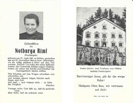 Riml Notburga, 1964