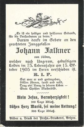 Falkner Johann, 1905