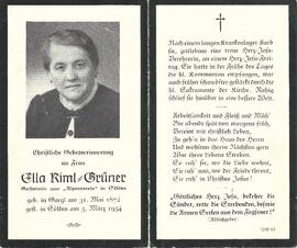 Riml Ella, geb. Grüner, 1954