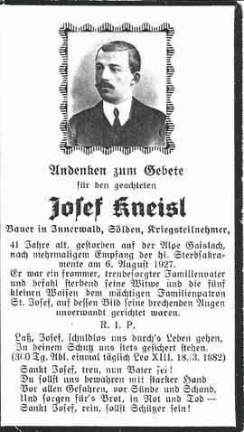 Kneisl Josef, 1927