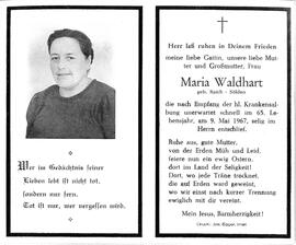 Waldhart Maria, geb. Raich, 1967