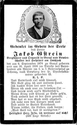 Gstrein Jakob, 1916