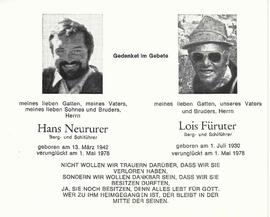 Neururer Hans, 1978