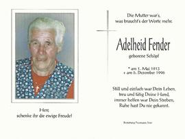 Fender Adelheid, geb. Schöpf, 1996