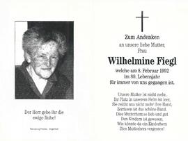 Fiegl Wilhelmine, 1992