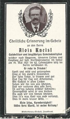 Kneisl Alois, 1921