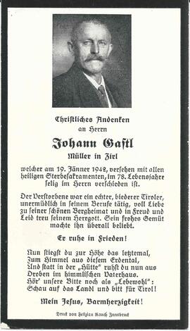 Gastl Johann, 1942