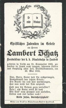 Schatz Lambert, 1910