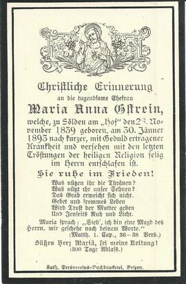 Gstrein Maria Anna, 1893