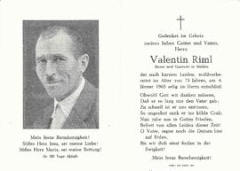 Riml Valentin, 1965