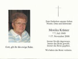 Krämer Monika, geb. Brugger, 2008