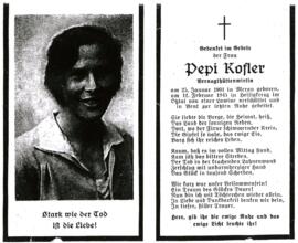 Kofler Pepi, 1945