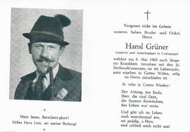 Grüner Hansl, 1965