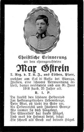 Gstrein Max, 1918