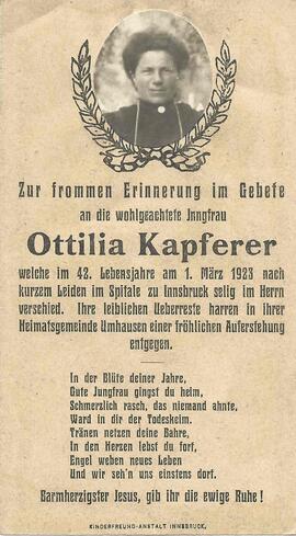 Kapferer Ottilia, 1923