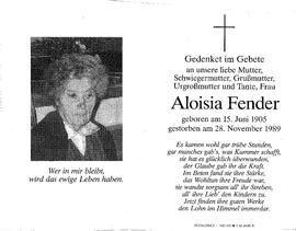 Fender Aloisia, 1989