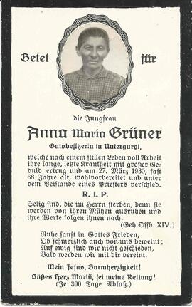 Grüner Anna Maria, 1930