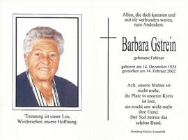 Gstrein Barbara, geb. Falkner, 2002