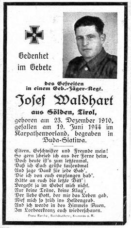 Waldhart Josef, 1944