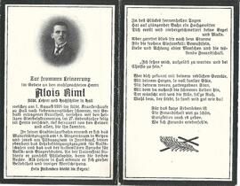Riml Alois, 1925