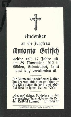Gritsch Antonia, 1912