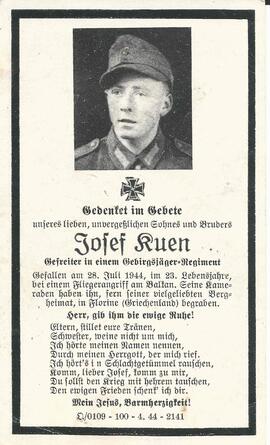 Kuen Josef, 1944
