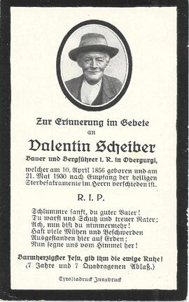 Scheiber Valentin, 1930