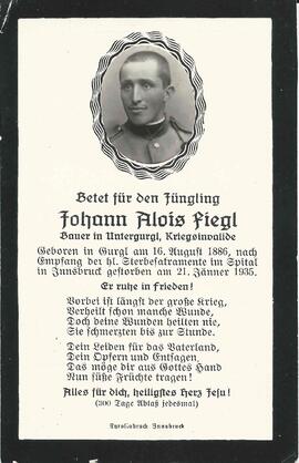 Fiegl Johann Alois, 1935