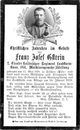 Gstrein Franz Josef, 1918