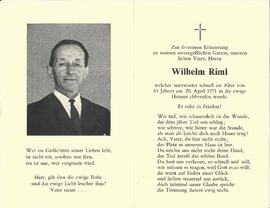 Riml Wilhelm, 1971