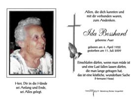 Bosshard Ida, geb. Auer, 2009