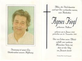 Fiegl Agnes, geb. Falkner, 1997