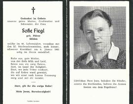 Fiegl Sofie, geb. Plörer, 1961