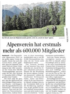Alpenverein hat erstmals mehr als 600.000 Mitglieder