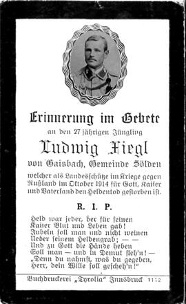 Fiegl Ludwig, 1914