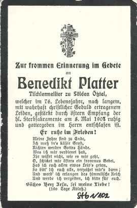 Platter Benedikt