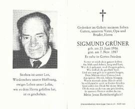 Grüner Sigmund, 1987
