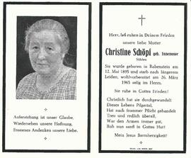 Schöpf Christine, geb. Ennemoser, 1965