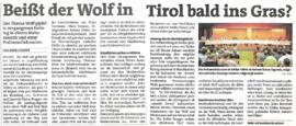 Beißt der Wolf in Tirol bald ins Gras?