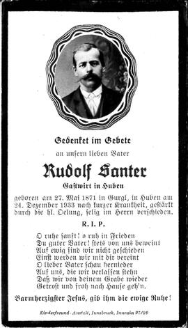 Santer Rudolf, 1933