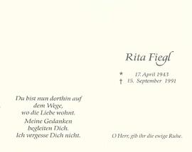 Fiegl Rita (geb. Grüner?), 1991
