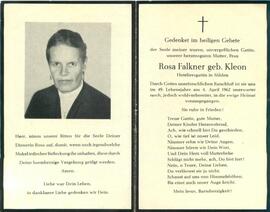 Falkner Rosa, geb. Kleon, 1962