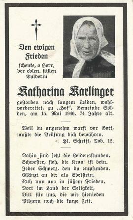 Karlinger Katharina, 1946
