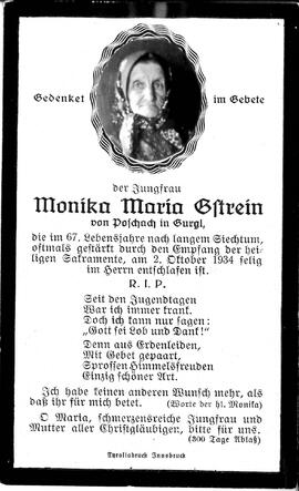 Gstrein Monika Maria, 1934