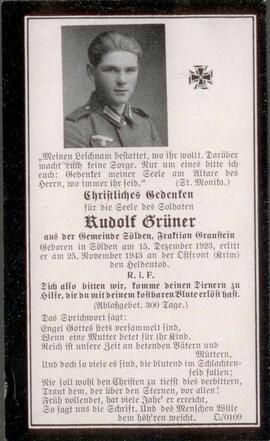 Grüner Rudolf, 1943