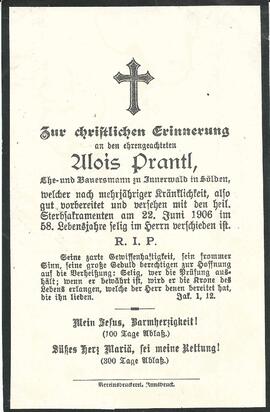 Prantl Alois, 1906
