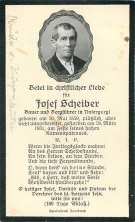 Scheiber Josef, 1931